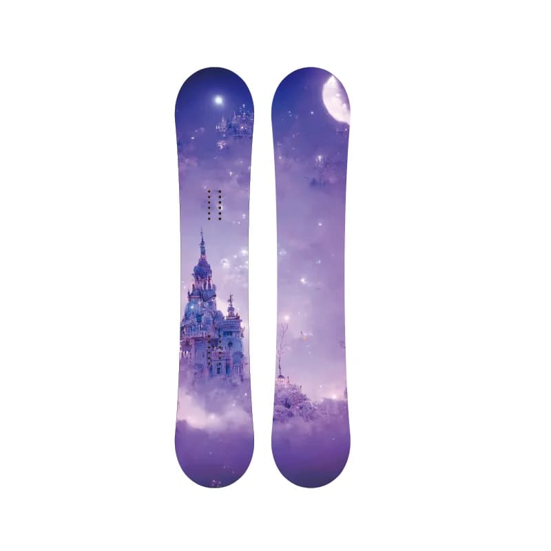 Wholesale All-Mountains Winter Sport Ski Racing Sandwich Snowboard Sintered Extruded Base Binding Plain White