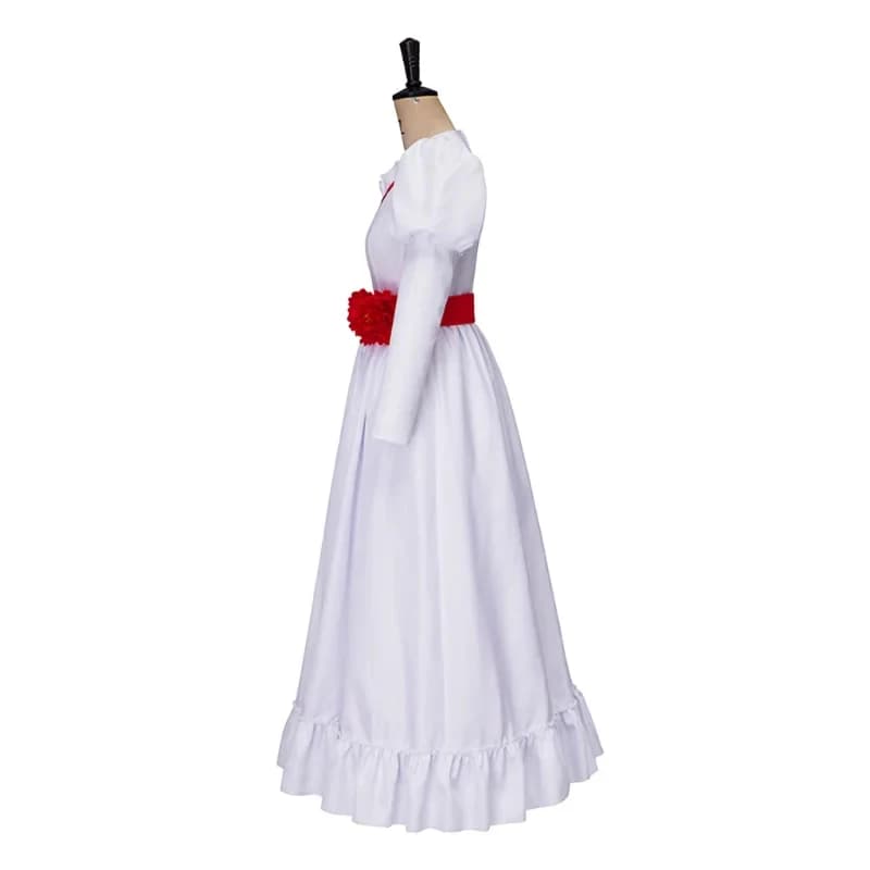 Costume da Cosplay Annabelle (3'x,4'f\6) con Parrucca, Uniforme da Film per Donna, Travestimento per Feste di Halloween