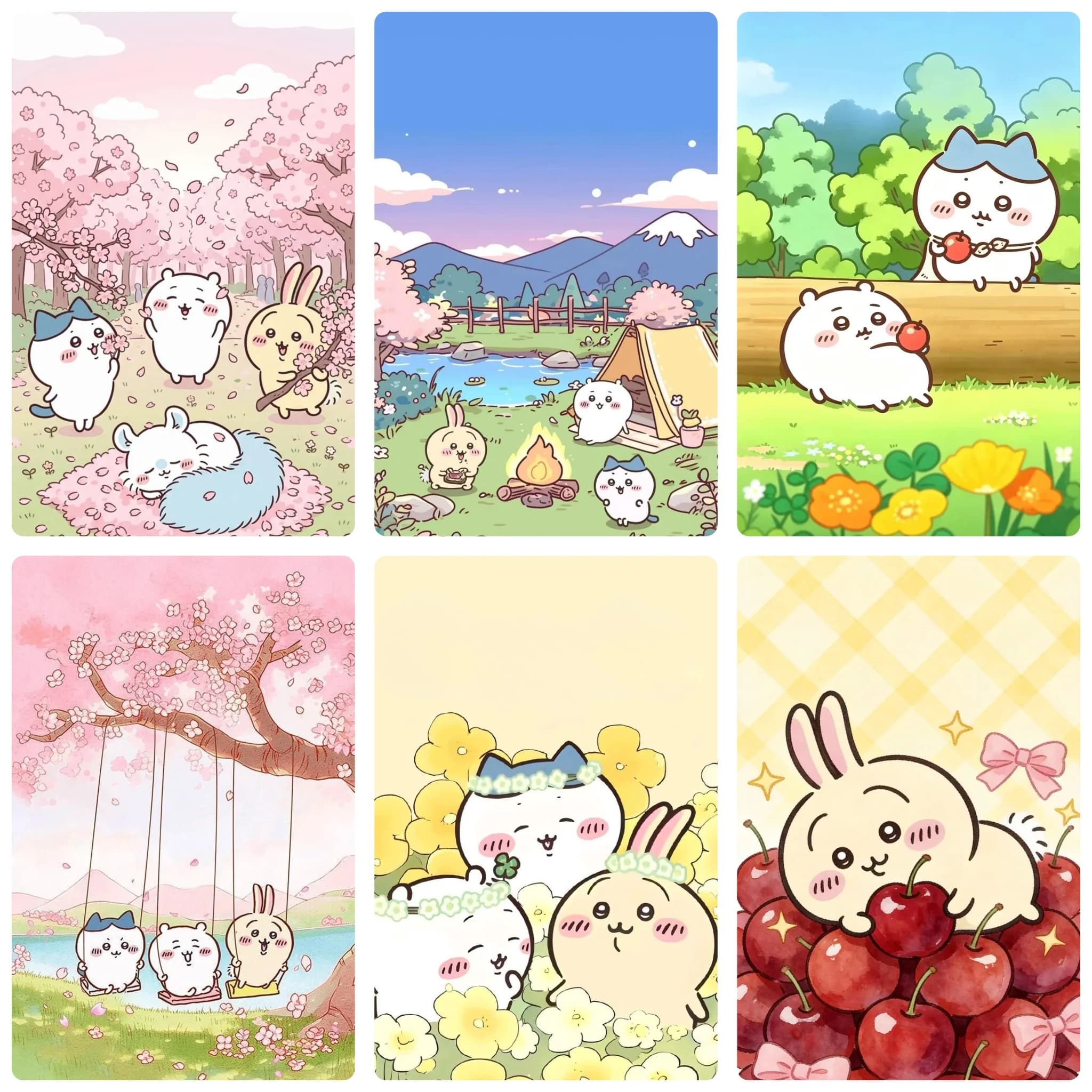 DIY 5D Diamond Painting, Chiikawa Cute Cartoon Character Collage Art, Hobby Craft for Home Wall Decor, Ideal Gift for Art Lovers