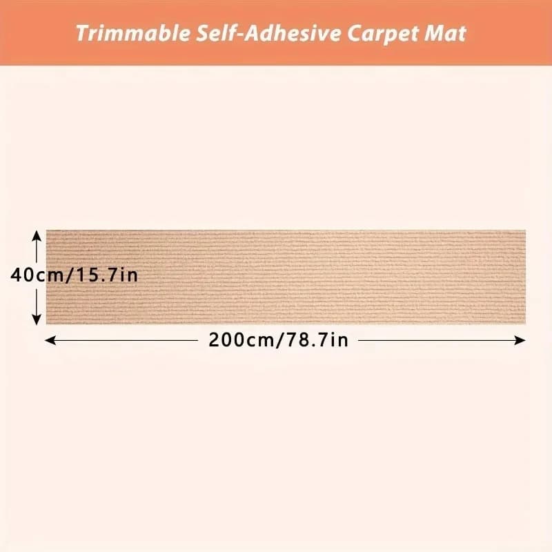 2 Pezzi Tappetino Antigraffio per Gatti Autoadesivo Personalizzabile 30x100CM - Protegge i Mobili e Promuove la Salute