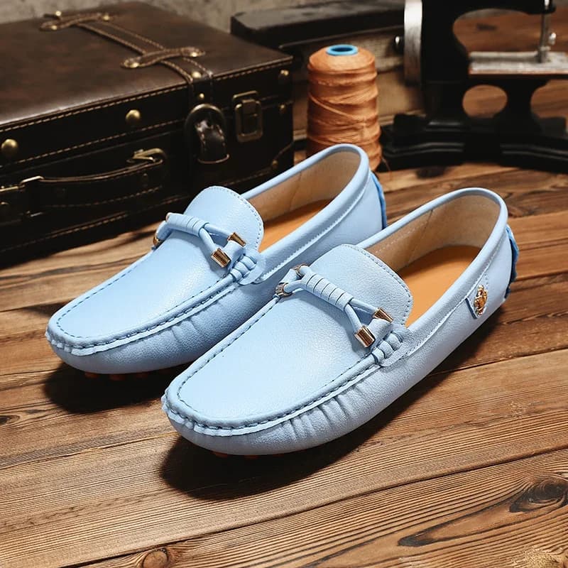 Mocassini in pelle taglia grande 37-48 per uomo e donna, scarpe casual da uomo comode e alla moda, scarpe slip-on leggere, scarpe basse da uomo