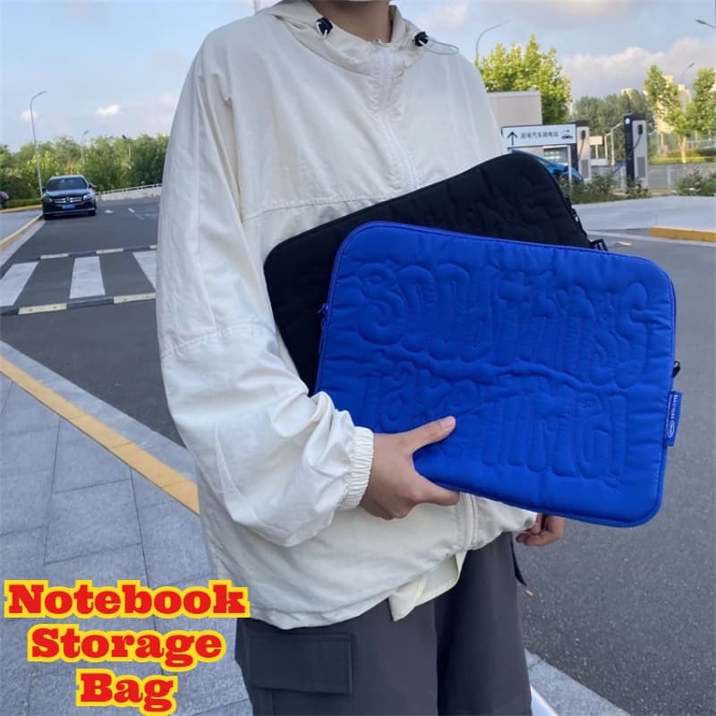 Lettera creativa MacBook Pro Custodia per laptop da 11/13 pollici Custodia per tablet in poliestere Organizzatore di archiviazione premium Protettivo portatile sottile