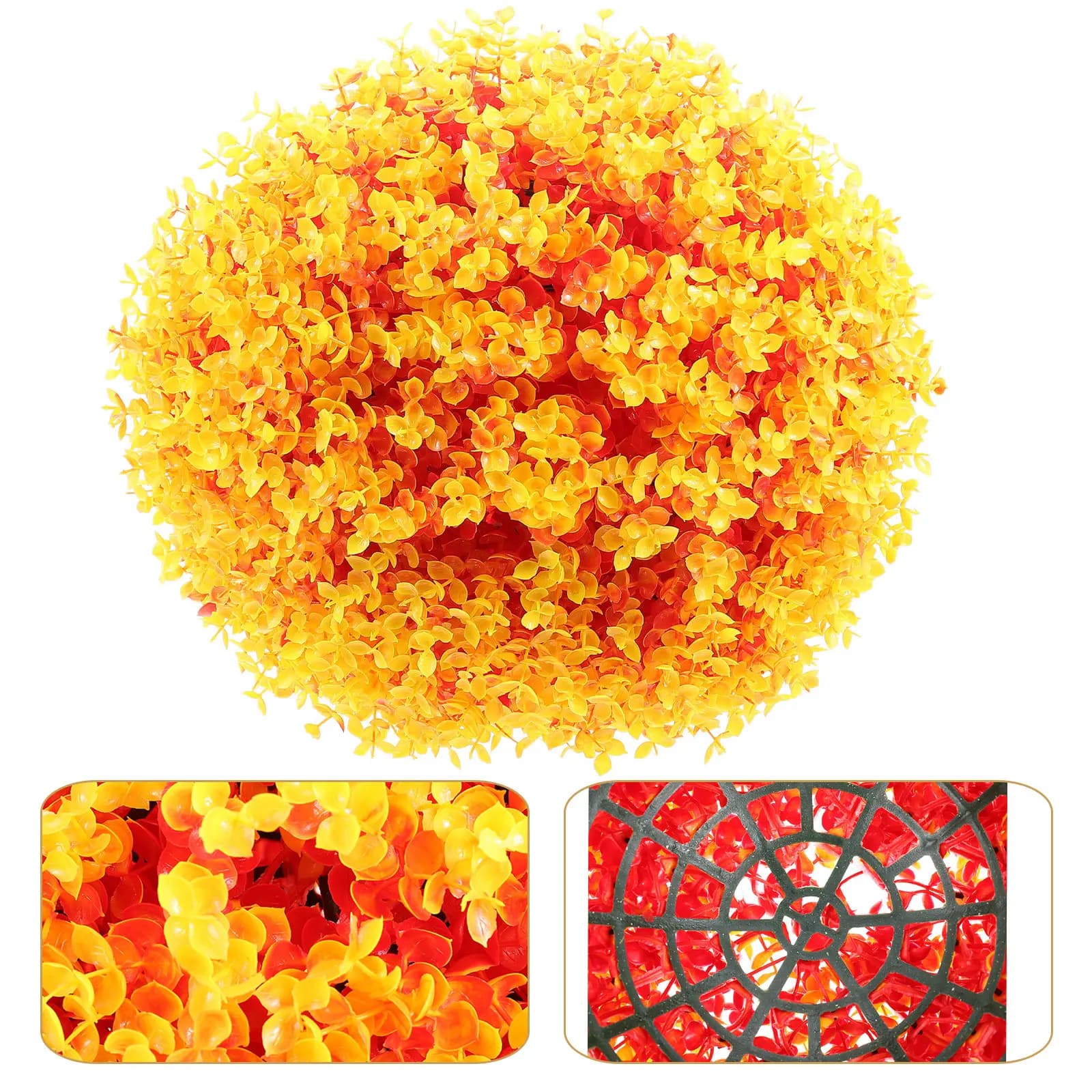 Artificial Eucalyptus Leaves Decorative Ball, Suspended Ornament for Interior and Exterior, Wedding Accessories and Party
