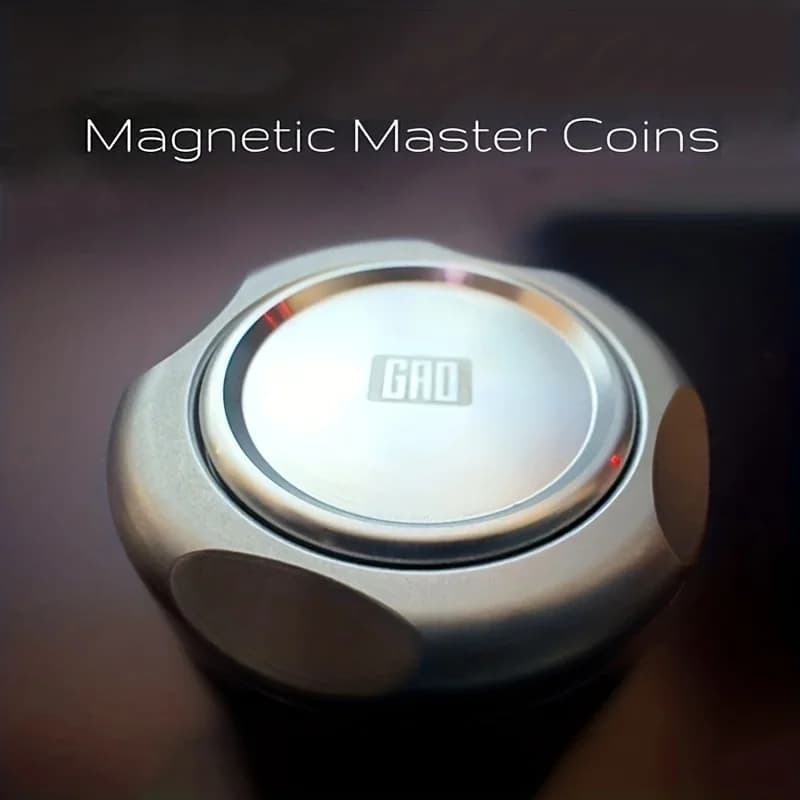 Fidget Slider Monete magnetiche Master Fidget Spinner EDC Giocattolo Fidget in metallo per adulti Spinner a mano Anti-ansia Sollievo dallo stress