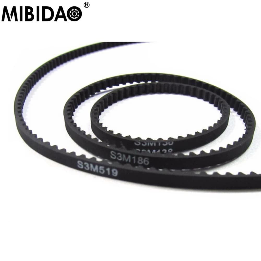 MIBIDAO Cinghia dentata anteriore 138T 186T 519T per 1/10 3Racing Sakura D3 D4 AWD RWD XIS RC Car Drift On Road Accessori