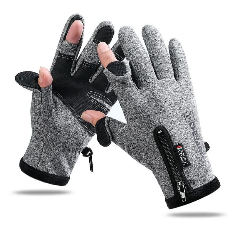Warm cycling gloves for men, winter two-finger design, suitable for sports, touchscreen compatible, thickened for warmth, ideal