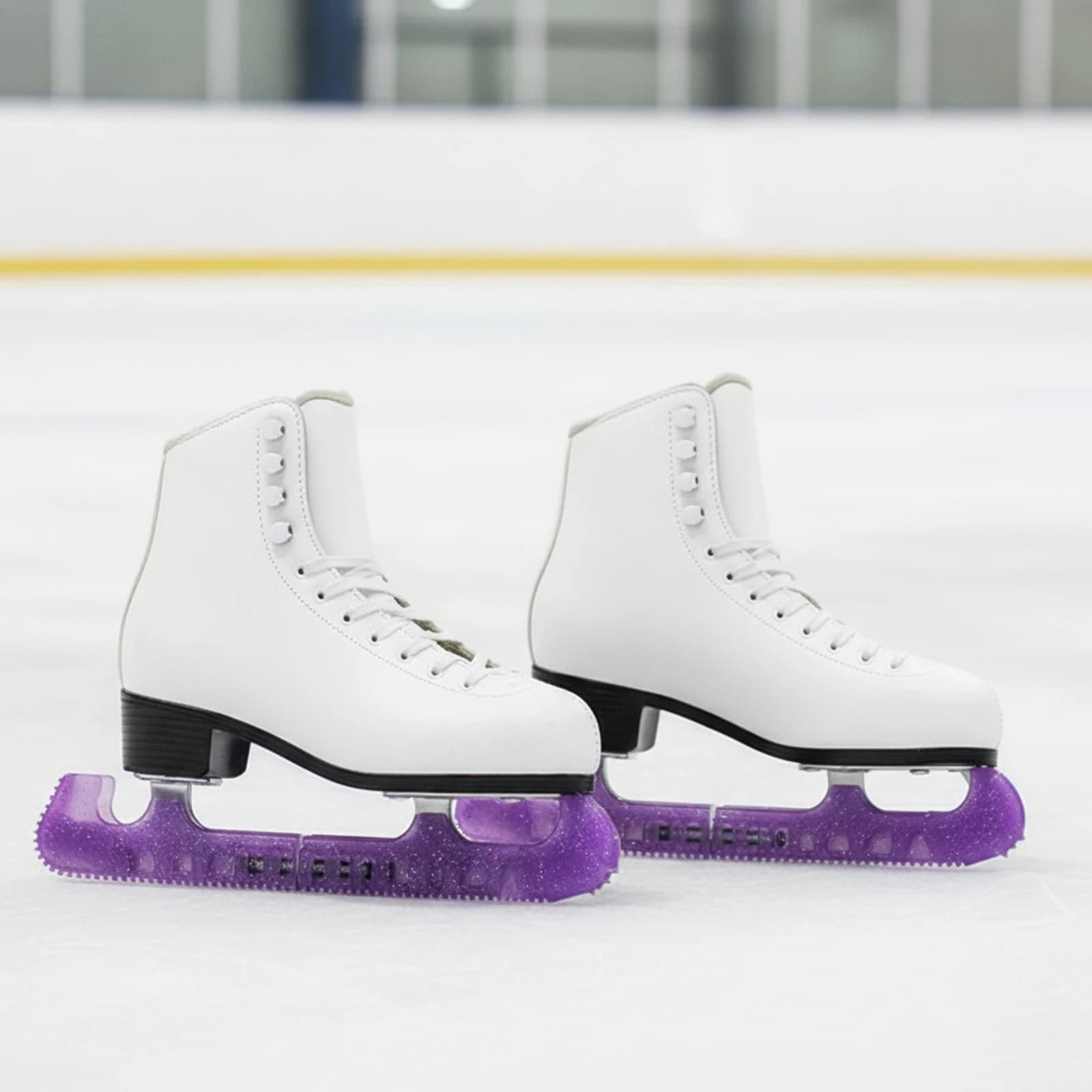 Coprilama per Pattinaggio Artistico, Protezione Rigida Regolabile per Pattinaggio di Velocità, Protezioni in PVC Resistente per Hockey e Pattini Artistici