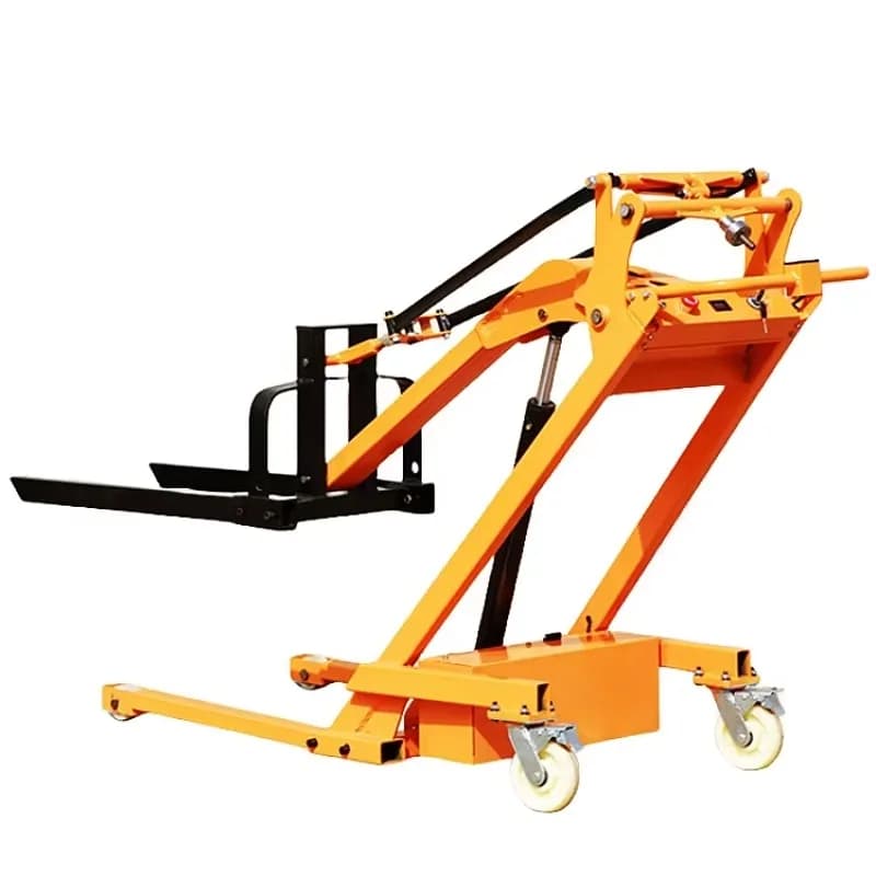 Carrello elevatore articolato portatile con capacità di carico di 500 kg Mini impilatore idraulico elettrico a forbice nell'officina del magazzino