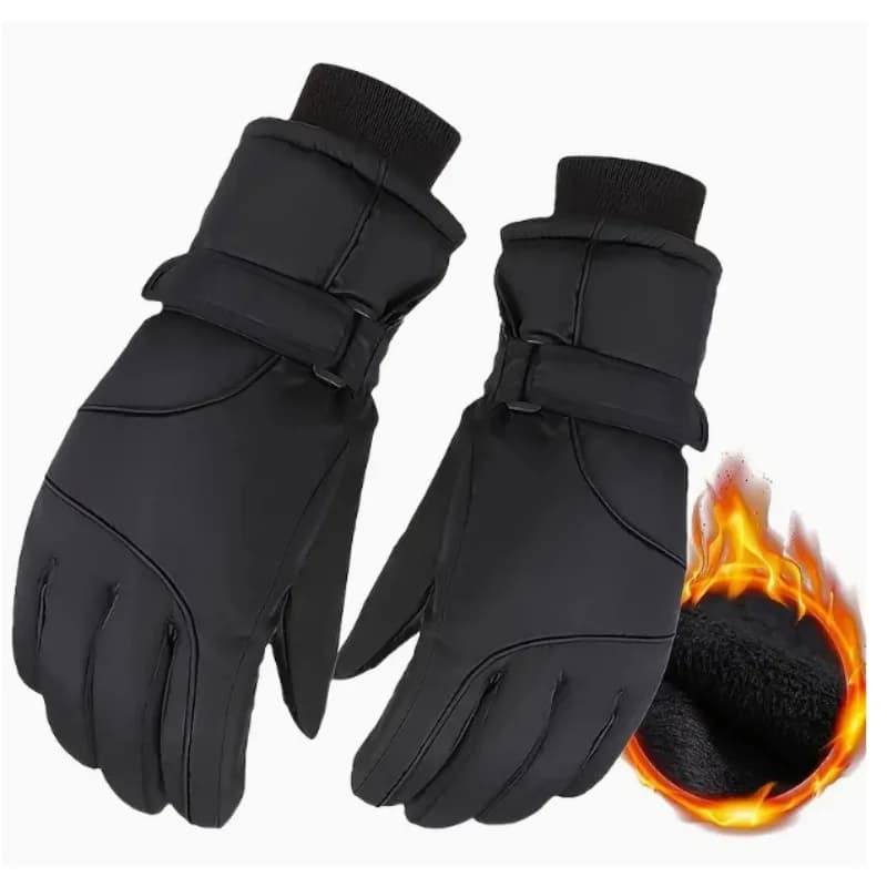 Guanti da sci invernali Caldi touch screen antiscivolo Guanti da equitazione impermeabili Guanti spessi per sport all'aria aperta Guanti da snowboard per moto