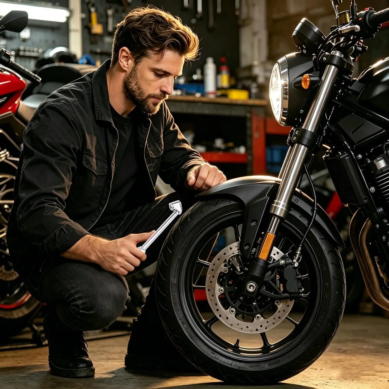 Ugelli Gonfiagomme a Doppia Testa in Metallo Rinforzato per Auto, Camion, Moto, Biciclette - Riparazione Garage e Casa