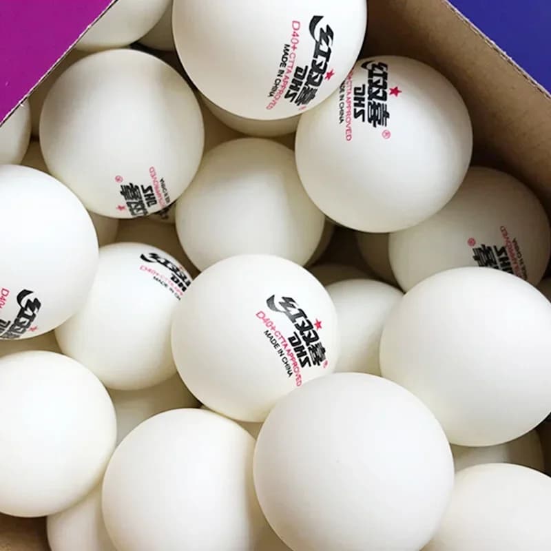 120 PZ DHS 1-Star D40+ Palline da ping pong Nuovo materiale Palline da ping pong in plastica con cucitura a 1 stella