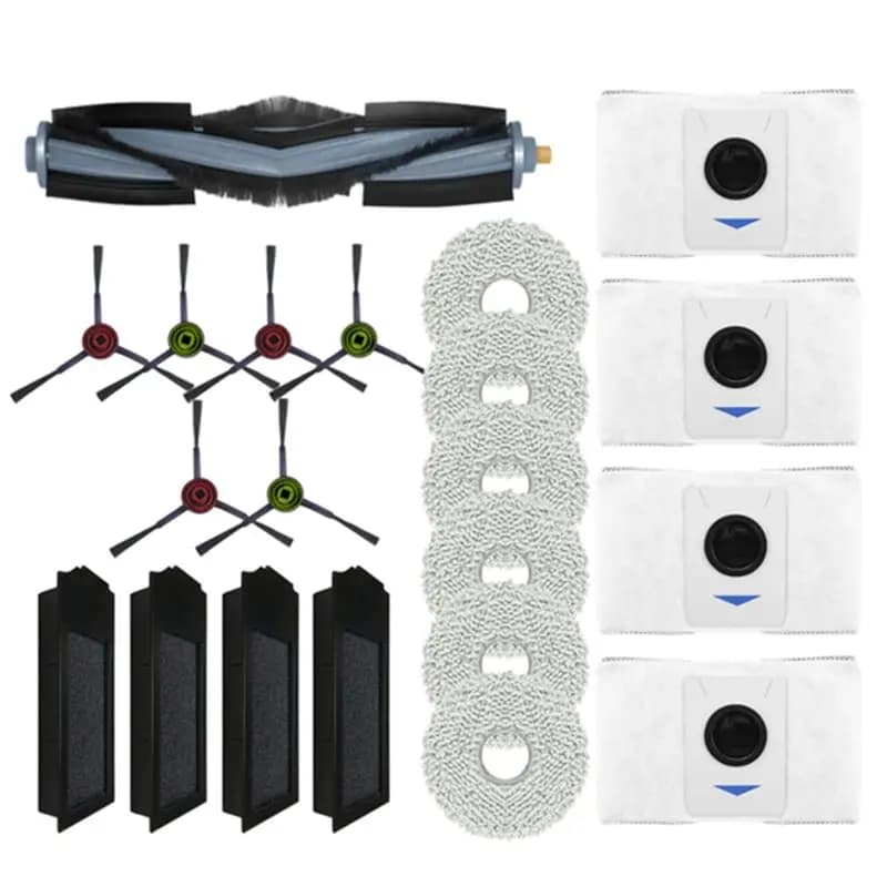 A03V For Ecovacs Deebot X1S PRO Omni Turbo Vacuum Cleaner Accessories Main Side Brush HEPA Filter Mop Cloth Dust Bag Parts A