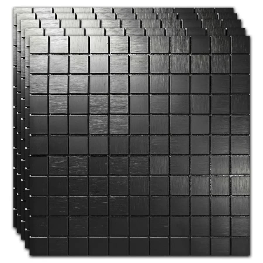 Pannello da parete in mosaico di metallo 3d Piastrelle per backsplash da cucina Peel and Stick Adesivi murali per sfondo carta da parati insonorizzata per il bagno