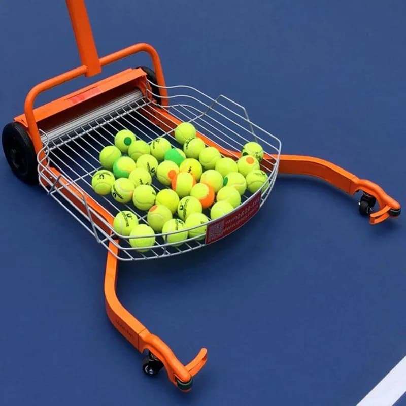 Raccoglitore automatico manuale di palline da tennis Raccoglitore automatico di palline da tennis Carrello per il recupero di palline da campo da tennis