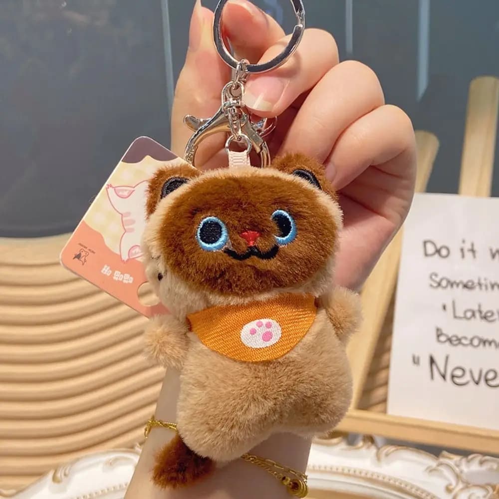 Portachiavi Accessori Portachiavi gatto morbido Farcito carino Ciondolo gatto Animale Gatto Portachiavi animale creativo