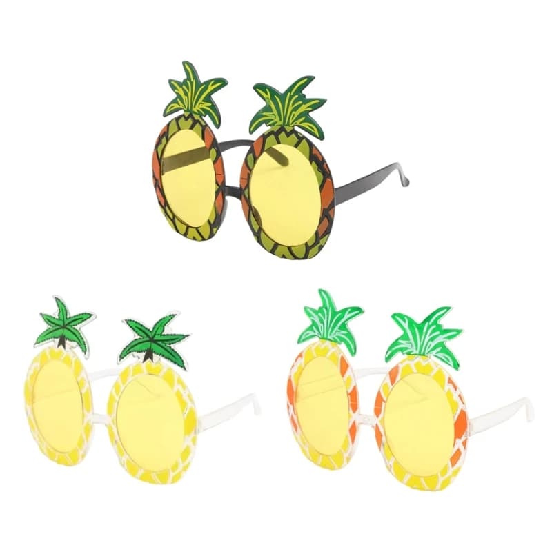 Pineapple Frame Party SunGlasses Protective Lens Eye Glasses For Vacation