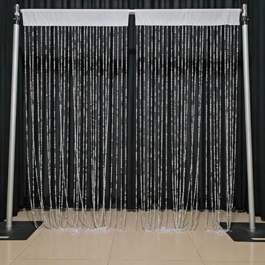 31String Crystal Beaded Curtain Door Curtains Room Divider Hanging Diamond Acrylic Beads for Doorway Hippie Closet Bedroom Wall