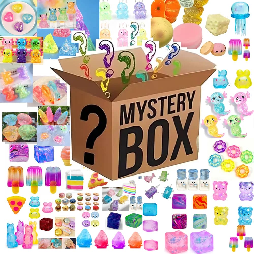 Sensory Squishy Blind Box Series, Random Cute Slow Rise Toy, Collectible Stress Ball Fidget Surprise Gift**** 100+Pcs
