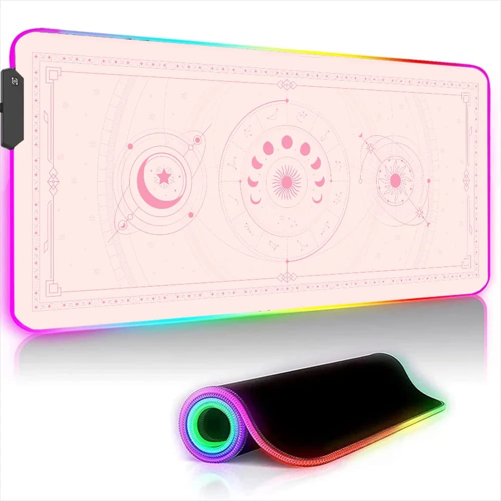 Pc Gamer Xxl Mouse Pad Oracle-rosa 900x400 Tappetino da scrivania Configurazione da gioco Accessori Desktop Tappetino per mouse Rgb Tastiera Tappetini per ufficio estesi