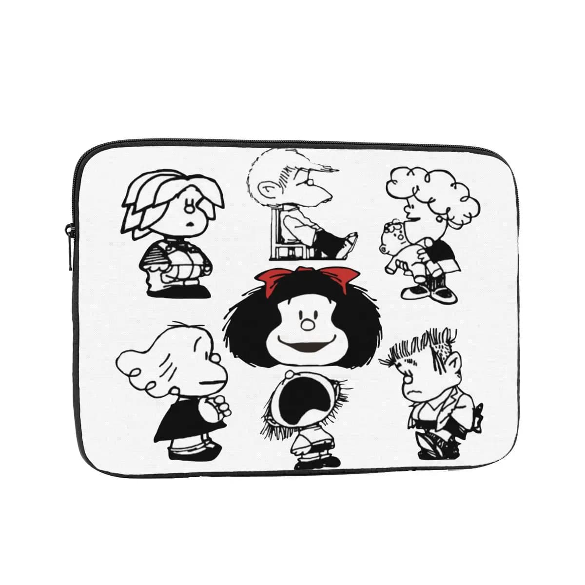 Custodia per borsa per notebook per laptop Simpatici personaggi Mafalda Borsa per computer Custodia per cartoni animati 12 13 15 17 pollici Custodia antiurto