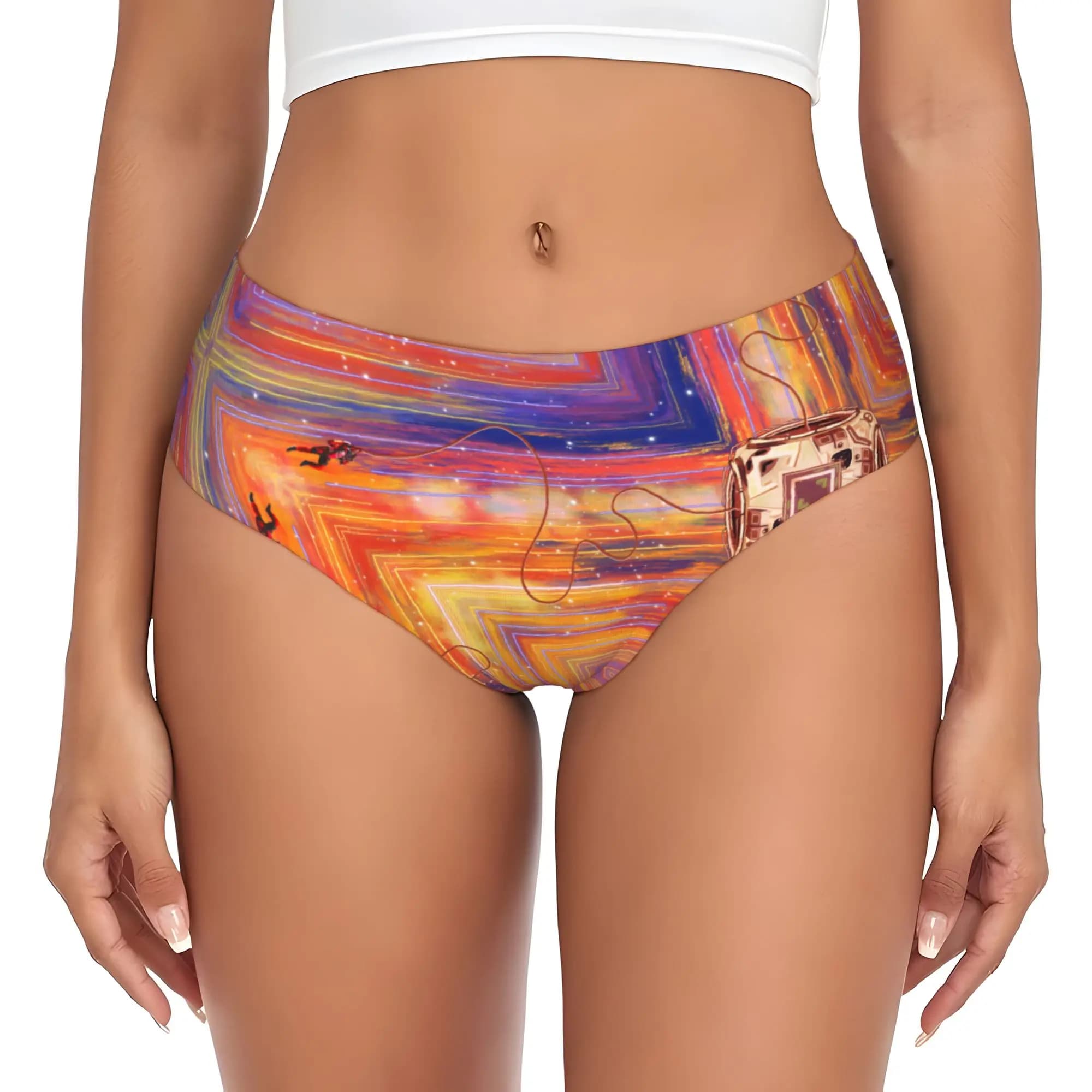 Mutandine da donna elasticizzate e confortevoli con stampa personalizzata Hail Mary Movie Brief