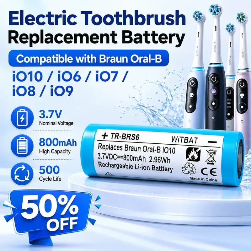 Batterie di ricambio per spazzolini elettrici Braun Oral-B iO10 iO6 iO7 iO8 iO9