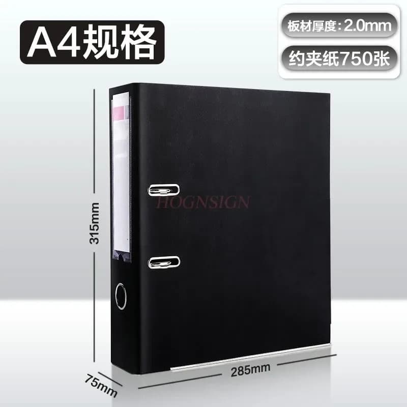 Folder punching, perforation, data book storage and organizing clip A4 double hole thickened detachable clip