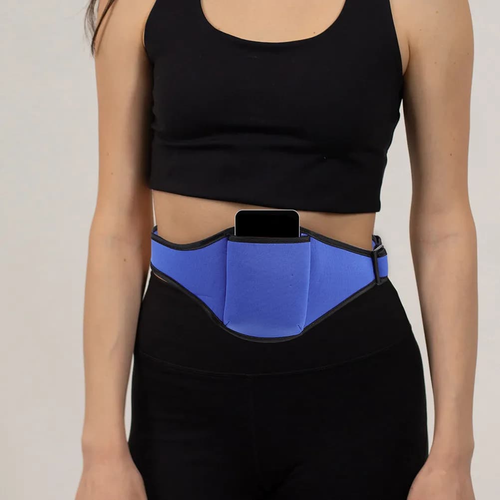 2 Pieces Running Waist with Microphone, Adjustable Microphone Belt, Microphone Door for Teachers, Singers, Instructors