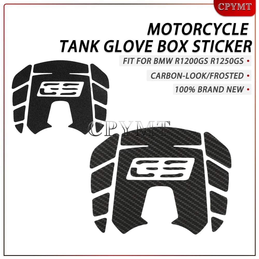 Adesivo serbatoio moto Accessori protezione vano portaoggetti Decalcomanie effetto carbonio / smerigliate adatte per R1250GS 2021 2022 2023