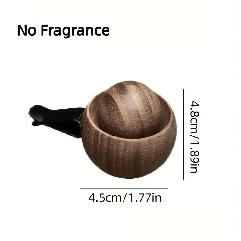 Black Walnut Wood Car Air Conditioner Vent Fragrance Essential Oil Diffuser for Vehicles Interior Accessories