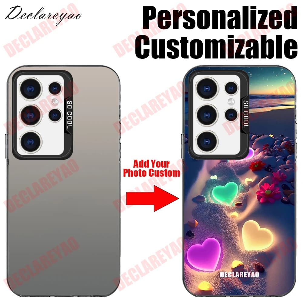 Personalized Customizable DIY Photos Coque For Samsung Galaxy S22 Plus S23 FE S24 Ultra S25 Edge S26 Cases Covers