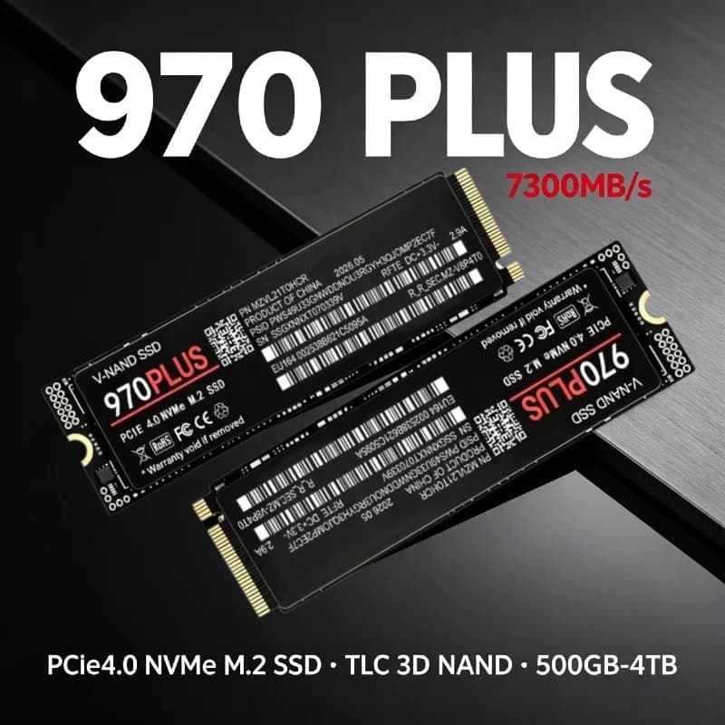 970 PRO SSD M.2 NVMe 2280 PCIe 4.0 X4 TLC 3D NAND 7300MB/s Gaming Internal Storage 500GB 1TB 2TB 4TB for PS5 Laptop Desktop PC