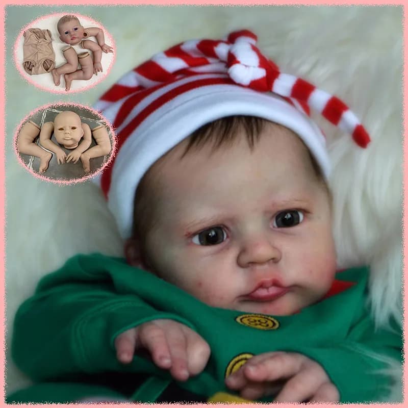 19 Inch Heron Already Painted Kits/Unpainted Blank Kits With Cloth Body Reborn Doll Kit Lifelike DIY Doll Parts For Collectible