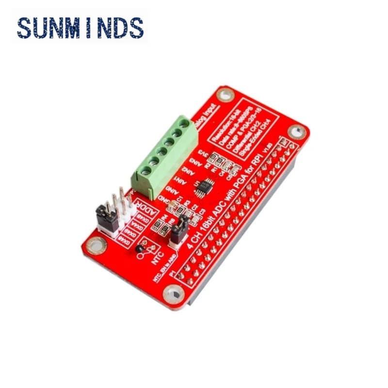1pcs 3.3V ADS1115 ADC Module for Raspberry Pi 3/2 / B + Zero I2C RPI ADS1115 ADC Analog To Digital Converter