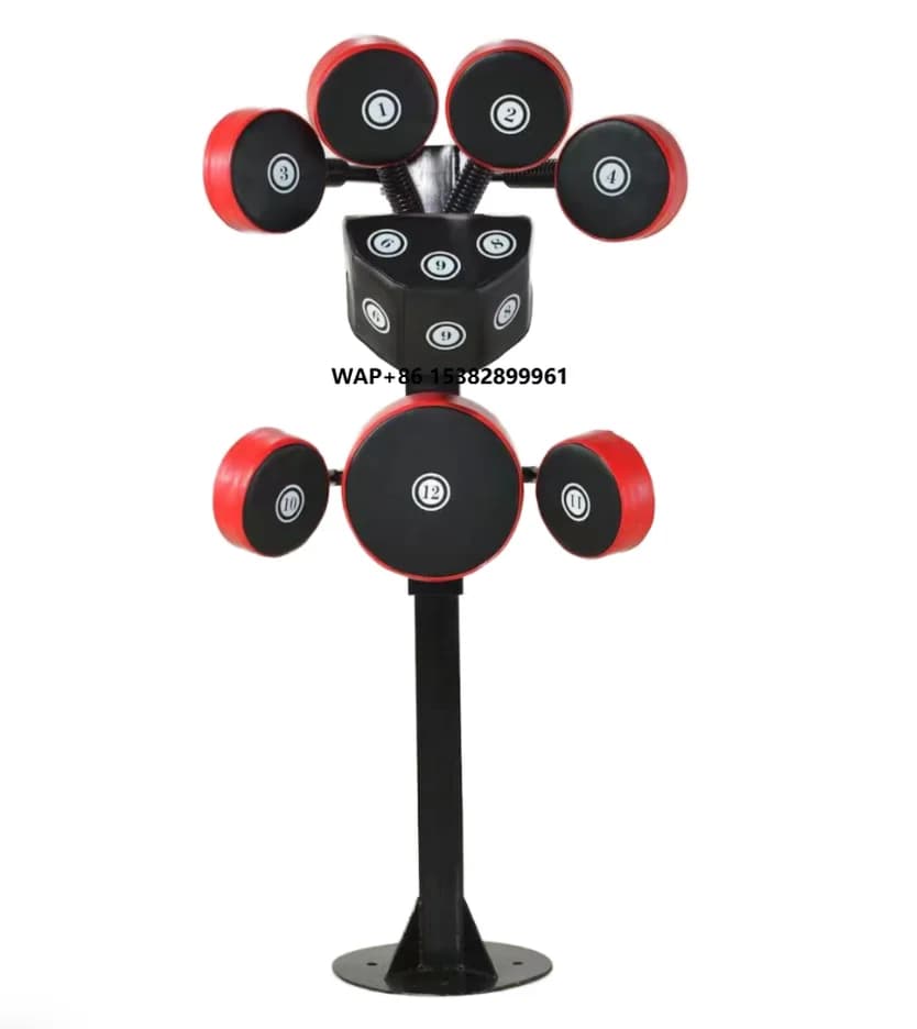 Boxing equipment for Gym 2025: Multi-Angolo and Multi-Target Vertical Boxing Bag with Integrated Target