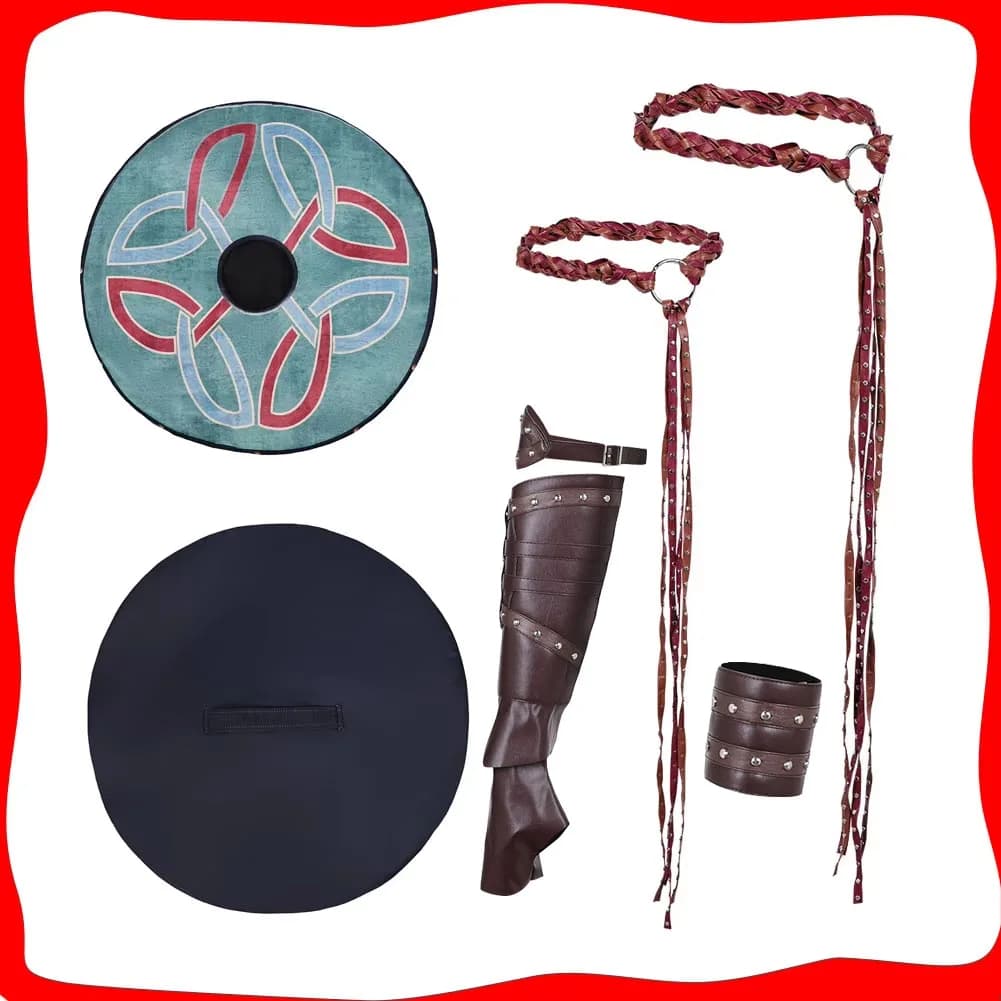 Treno Drago Astrid Cosplay Cintura Scudo Guanti Set Puntelli per Uomini Adulti Donne Anime Film Accessori per costumi Carnevale di Halloween