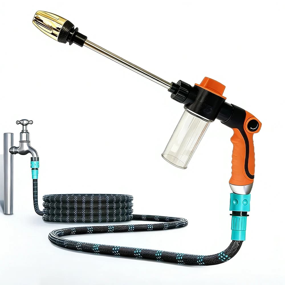 2026 Auto Foam Lance Water Gun High Pressure 3 Grade Nozzle Jet Car Washer Sprayer Cleaning Tool Automobile Garden Wash Tool