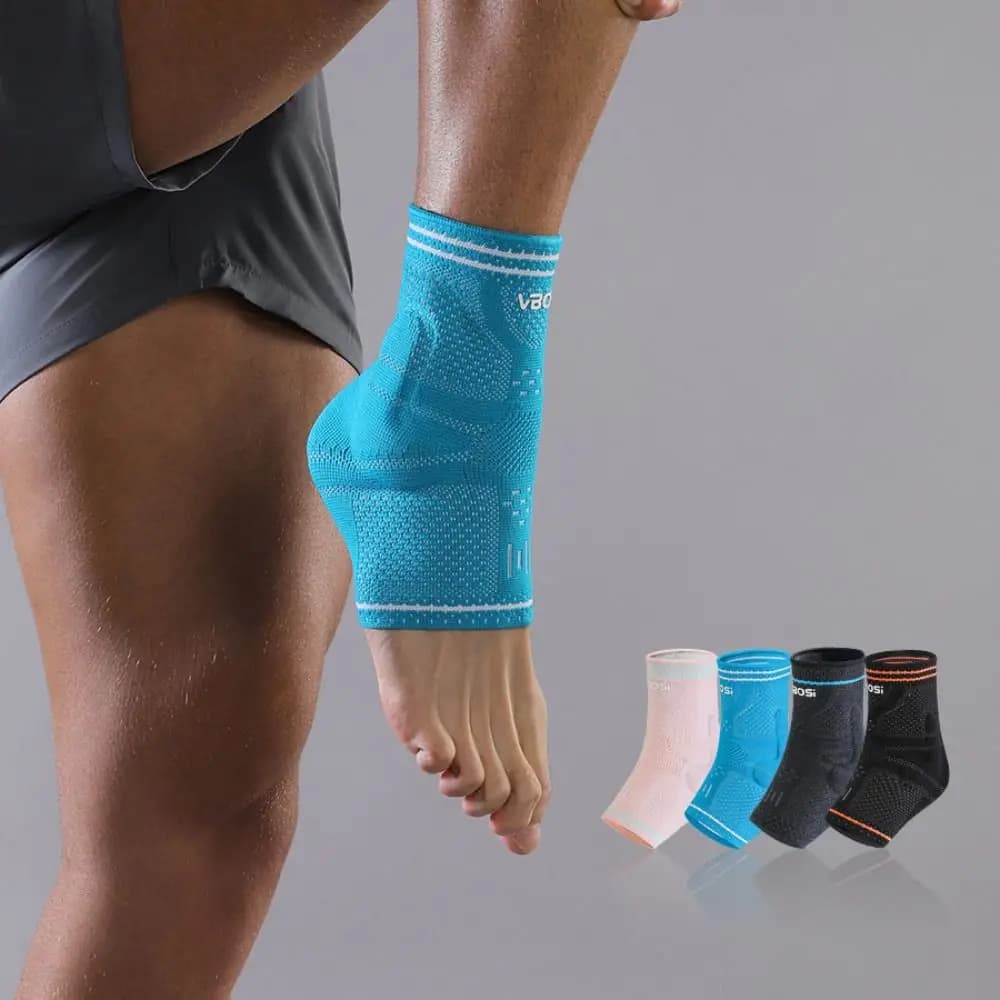 Supporto per Caviglia in Nylon Durevole, Traspirante, con Compressione 3D, Fascia Elastica Protettiva per Caviglia