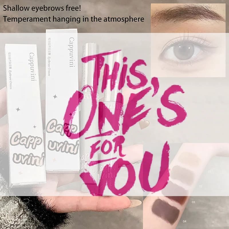 diHBA di 1Pc Cappuvini Natural Brown Eyebrow Coloring Gel Long Lifetime Raincoat Mascara Eyebrow Enhancer Cream Cheat Of Cosmetic Eyes