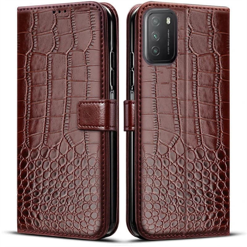 Custodia in pelle Flip PER Xiaomi Redmi 9T NFC 6.53 "Redmi9T XiaomiRedmi9T M2010J19SY Porta carte Cover per telefono Coque magnetica