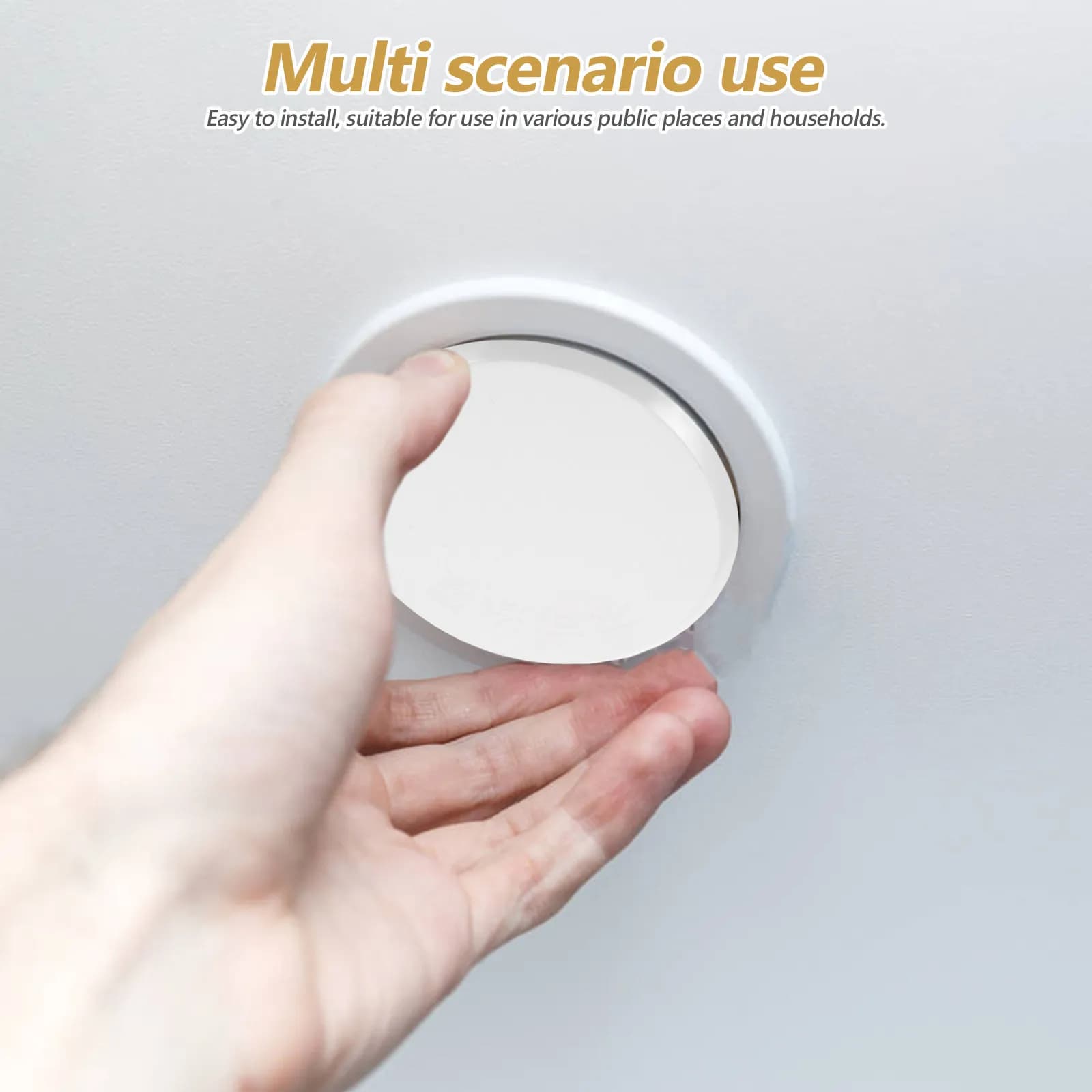 8 Pieces Hidden Covers for Sprinkler Fire Fighter, Flat Caps for Ceiling and Walls, Protective High Temperatures for Home and Office