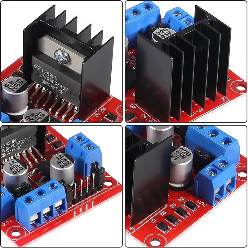 Modulo Driver Motore DC L298N, Driver Motore Stepper L298N per Auto Robot Smart, Breadboard, Peltier, Driver Motore DC L298 ad Alta Potenza per Arduino