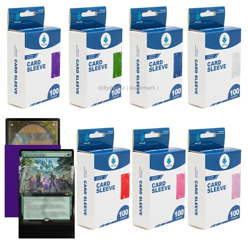 100 PZ 66x91mm Opaco Dimensioni Standard Buste per carte Concorso TCG Carte collezionabili Protezione per Tarocchi Scudo Giochi da tavolo Copertura PKM