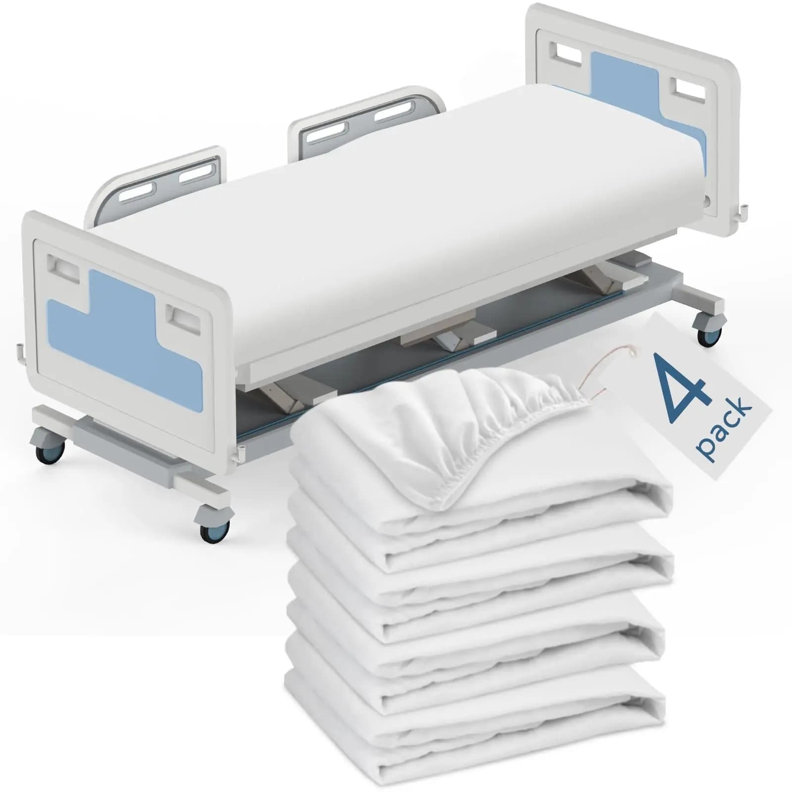 Baby Waterproof Mattress Cover, Baby Crib Mattress Cover, Infant Care Mat Cover，Soft Standard Sheets for Hospital Bed Si