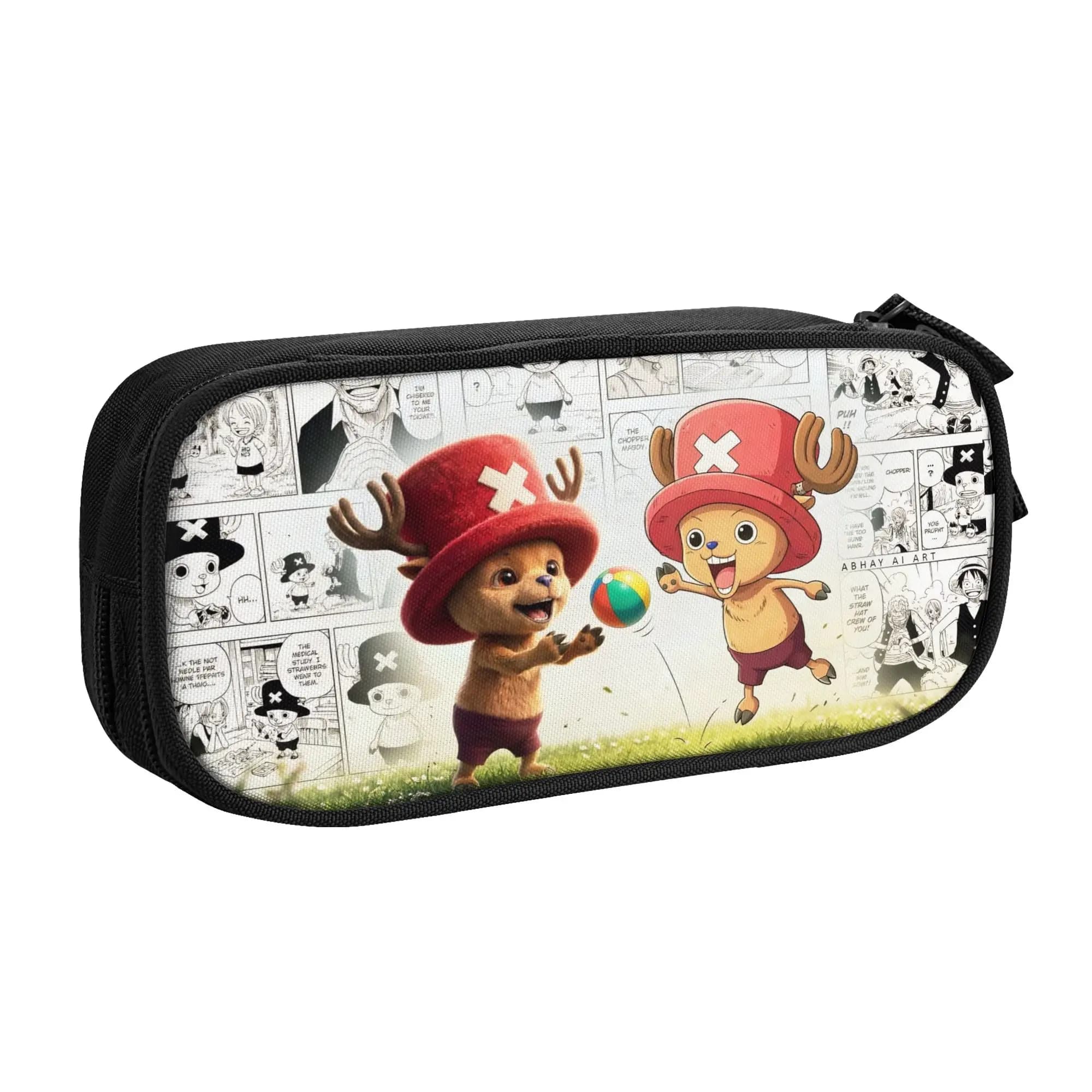 Astuccio Personalizzato Kawaii One Piece Tony Chopper per Ragazzi e Ragazze, Grande Portapenne per Scuola e Accessori