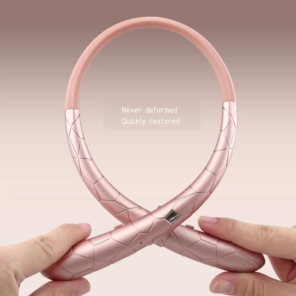Cuffie con archetto da collo con cancellazione del rumore, auricolari per allenamento compatibili con Bluetooth 5.0, auricolari retrattili con microfono per iPhone/Samsung/LG