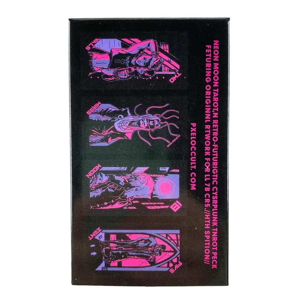 10.3*6cm Neon Moon Tarot Deck Party Table Game Fortune-telling Oracle Cards