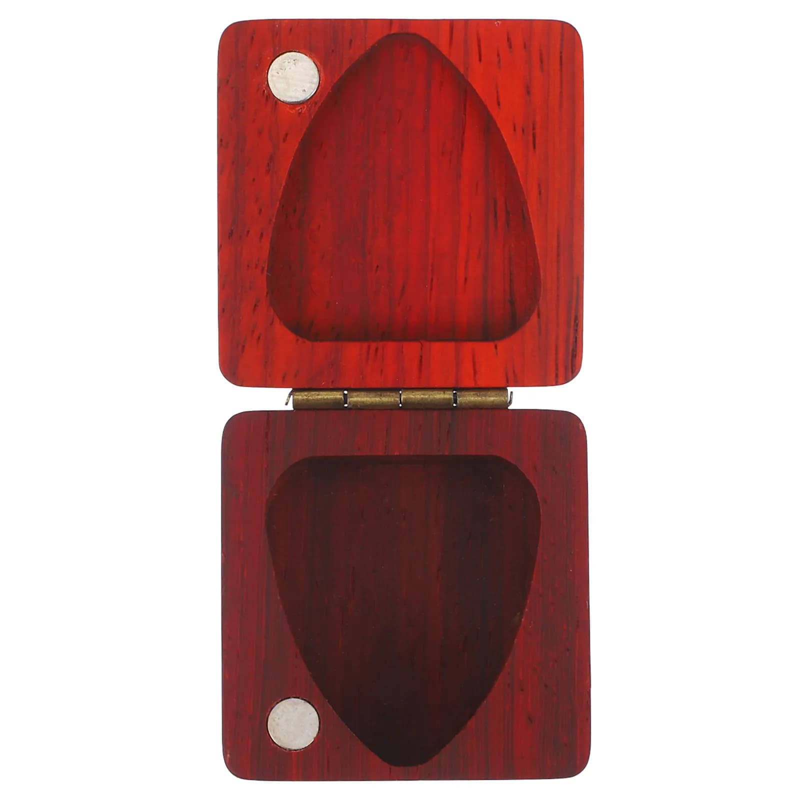 1 Pezzo Porta Plettri in Legno Naturale per Chitarra Acustica e Ukulele, Organizzatore per Accessori