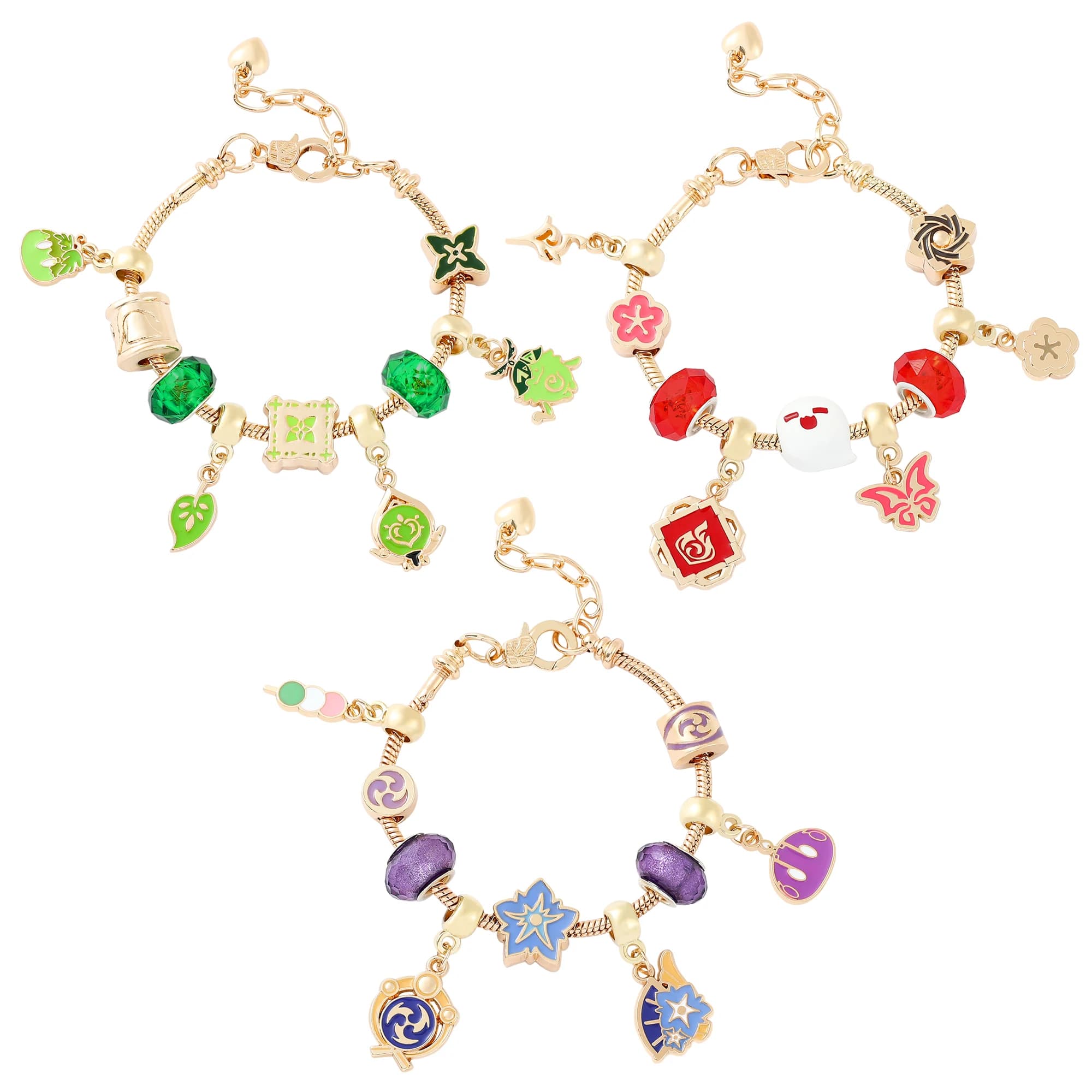 Japan Anime Game Genshin Impact Charms bracciali braccialetti con ciondolo fai da te per uomo catene a mano di moda accessori per gioielli regali