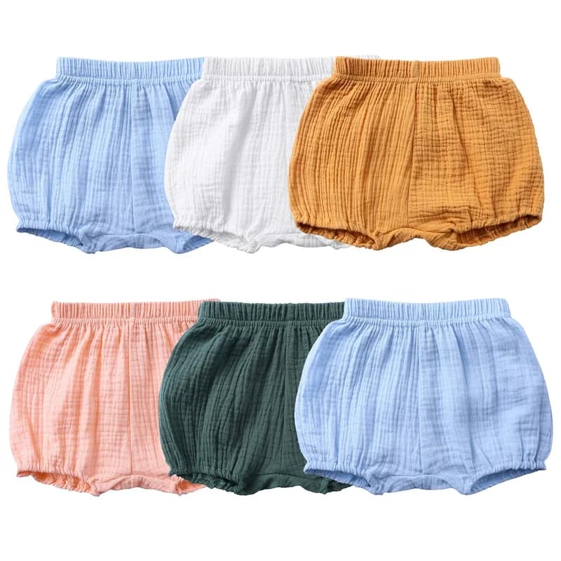 Estate Tinta unita Baby Bloomers 0-4T Bambino Bambini Pantaloncini di cotone Neonato Ragazzi Ragazze Slip Abbigliamento per bambini a prezzi accessibili